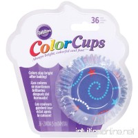 Wilton ColorCups Blue Celebrate Standard Baking Cups  36 Count - B007ISQ268